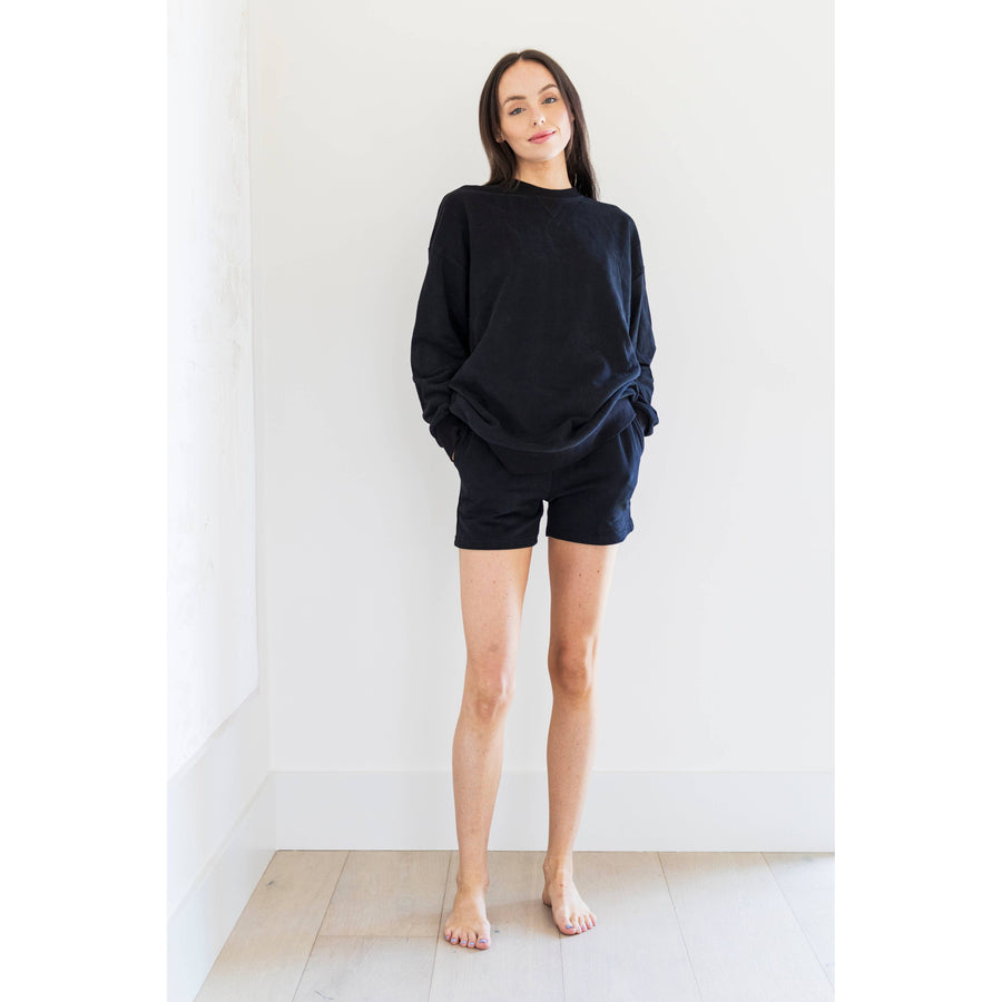 Farrah 2pc Short Set Black