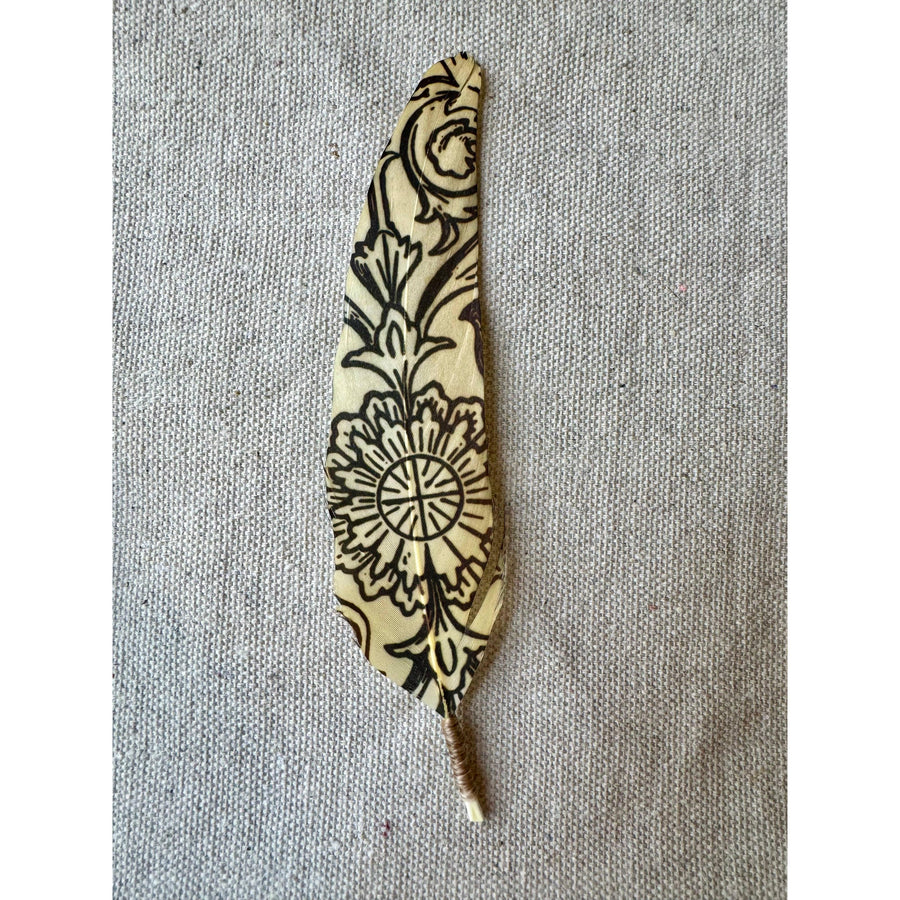 Western Scroll Hat Feather - Western Hat Accessory
