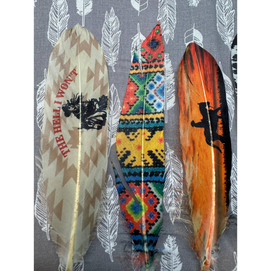 Western Beads Hat Feather - Western Hat Accessory