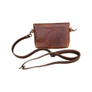 W022S crazy horse genuine leather crossbody