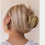Shell-Shaped Metal Hair Claw Clips, Chic Hair Accessories