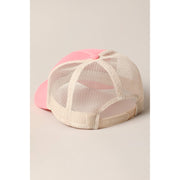 Plain Foam Rope Mesh Back Trucker Hat