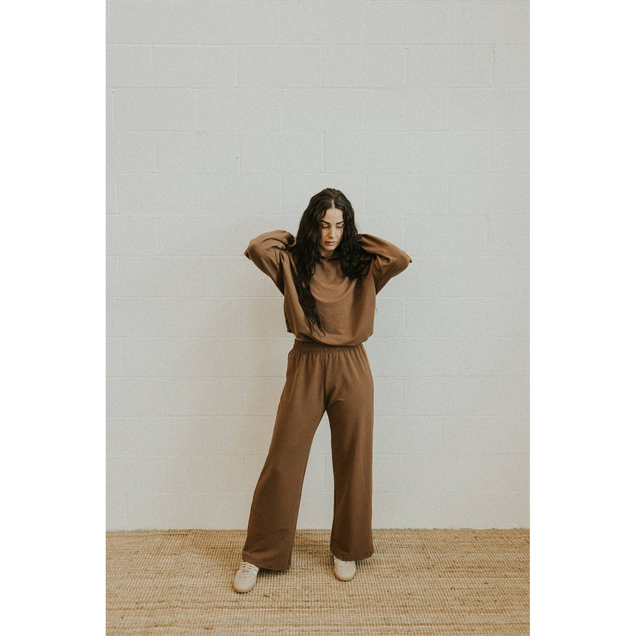 Ladies Terry Wide Leg Sweatpants