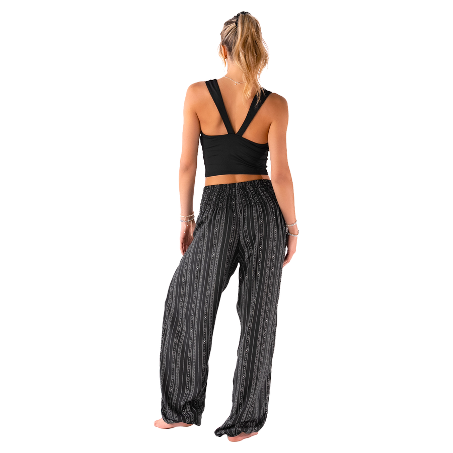 Akha Tribal Print Harem Pants with Pockets