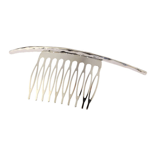 Metallic hair barrette,Hair Comb,Hair Slide,Gold,Silver
