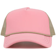 Plain Foam Rope Mesh Back Trucker Hat