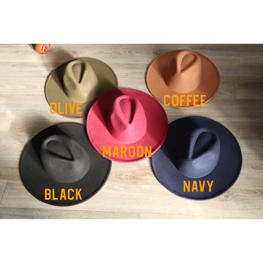 Rancher Wide Brim Fedora Hat