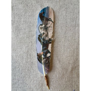 Two Tone Wild Horses Hat Feather - Western Hat Accessory