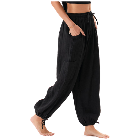 Black Adventure Cargo Pants