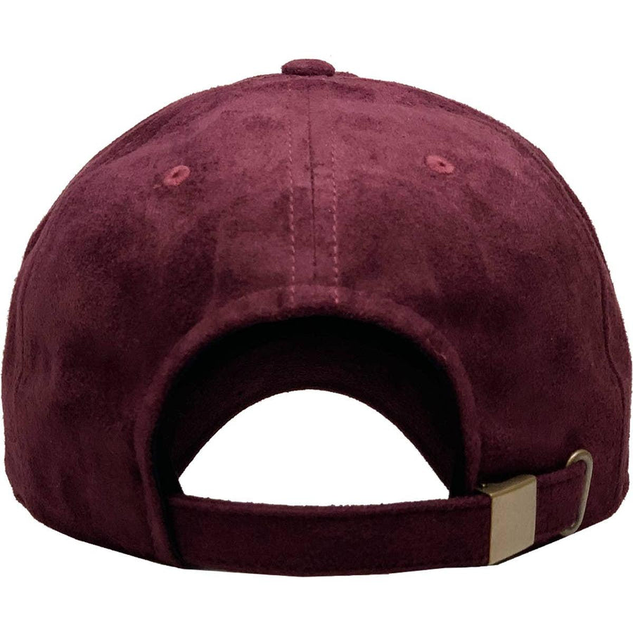 SUEDE BASEBALL CAP