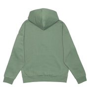 Unisex Drop Shoulder 1/2 Zip Hoodie - Dusty Green