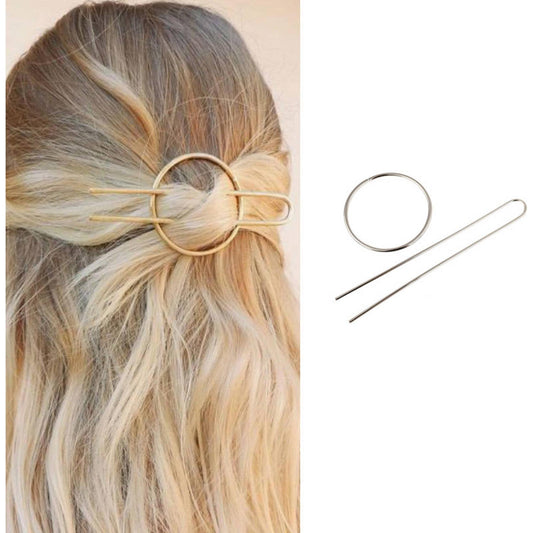 Minimalist brass hair clip,French U pin,hair slide,hair fork
