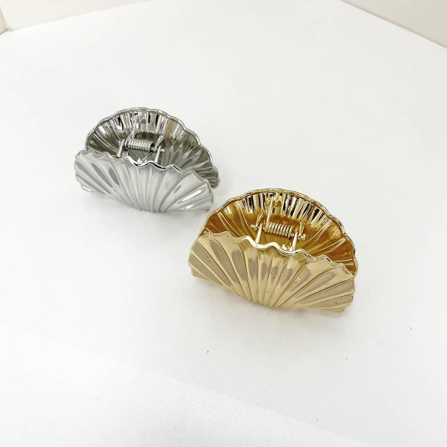 Shell-Shaped Metal Hair Claw Clips, Chic Hair Accessories