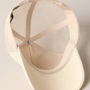 Plain Foam Rope Mesh Back Trucker Hat