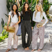Akha Tribal Print Harem Pants with Pockets