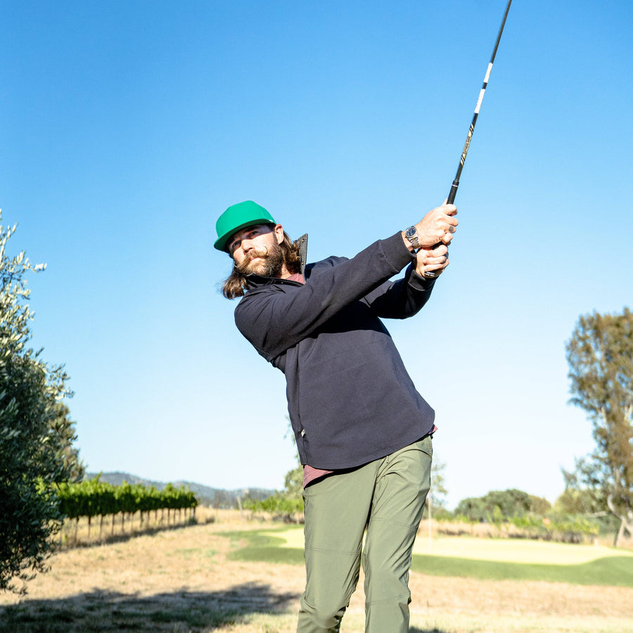 Perforated Structured Green/ White Rope