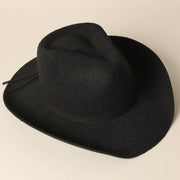 Solid Color Terry Cloth Cowboy Panama Adjustable Sun Hat