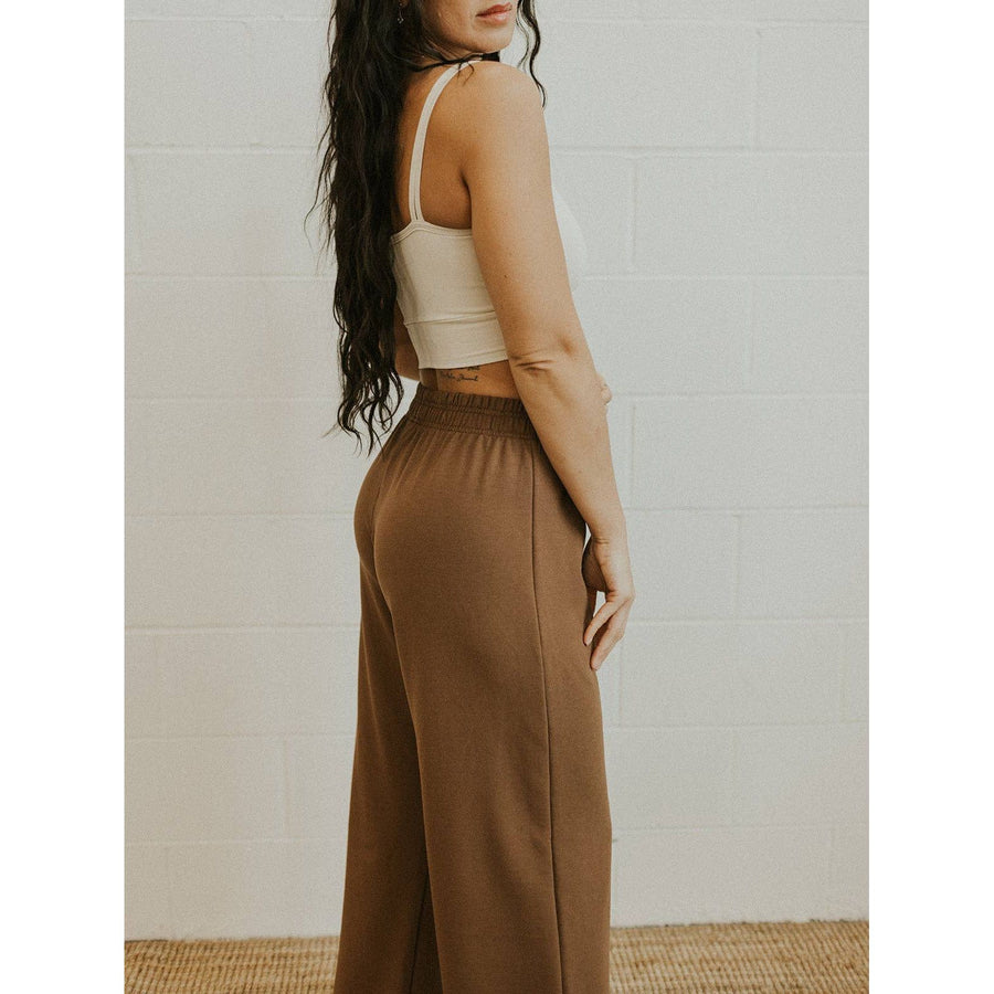 Ladies Terry Wide Leg Sweatpants