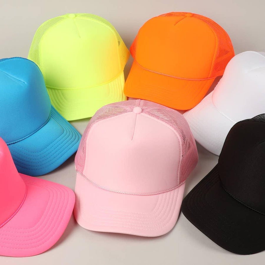 Solid Color OTTO 5-Panel Foam Mesh Back Trucker Hat
