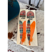 Colorful Desert Hat Feather - Western Hat Accessory