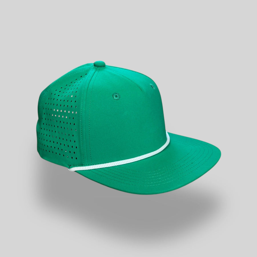 Perforated Structured Green/ White Rope