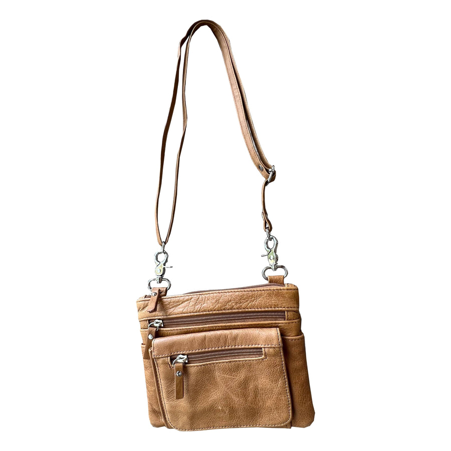 3097XL Crossbody with phone pocket belt loop clips