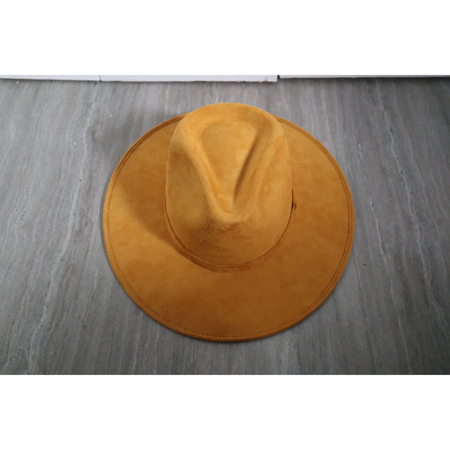 Premium Suede Fedora Hat Stiff Brim