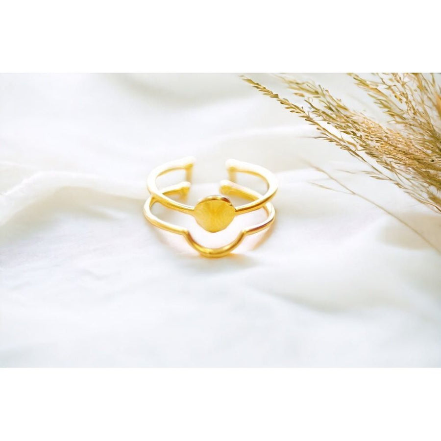 Circle and Curved Stacking Ring Set - Farmhouse Creations