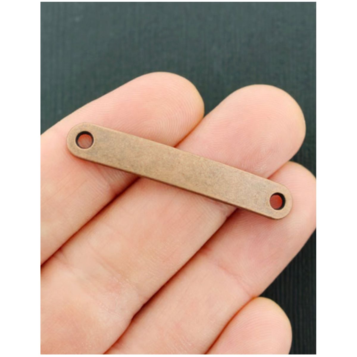 Copper Tone Curved Connector - Farmhouse Creations