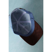 Brown Suede Visor Denim Baseball Cap Hat