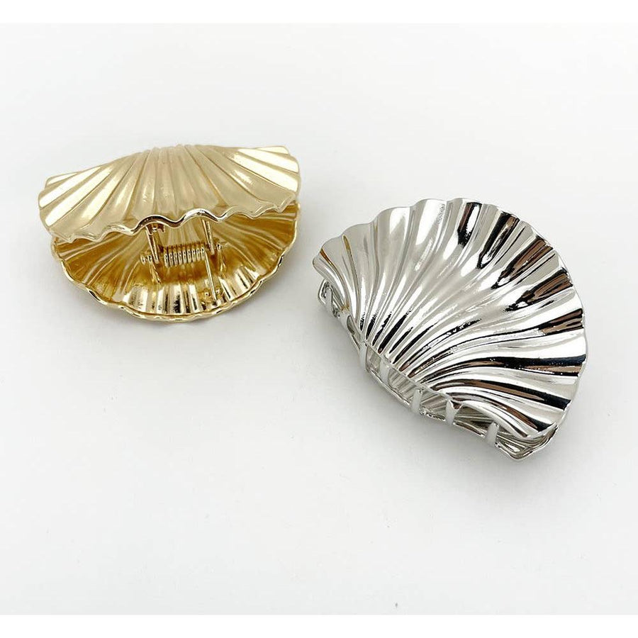Shell-Shaped Metal Hair Claw Clips, Chic Hair Accessories