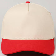 Plain Two Tone Canvas Cotton Baseball Cap