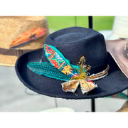 Western Beads Hat Feather - Western Hat Accessory