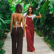 Seaside Spice Cotton Nomad Jumpsuit (Adjustable Straps)