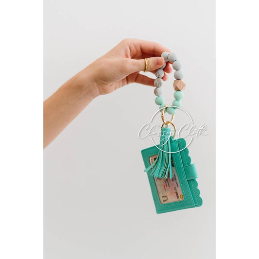 Wristlet Keychain Wallet - Mint RTS