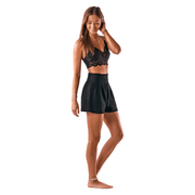 Black Cotton Shorts