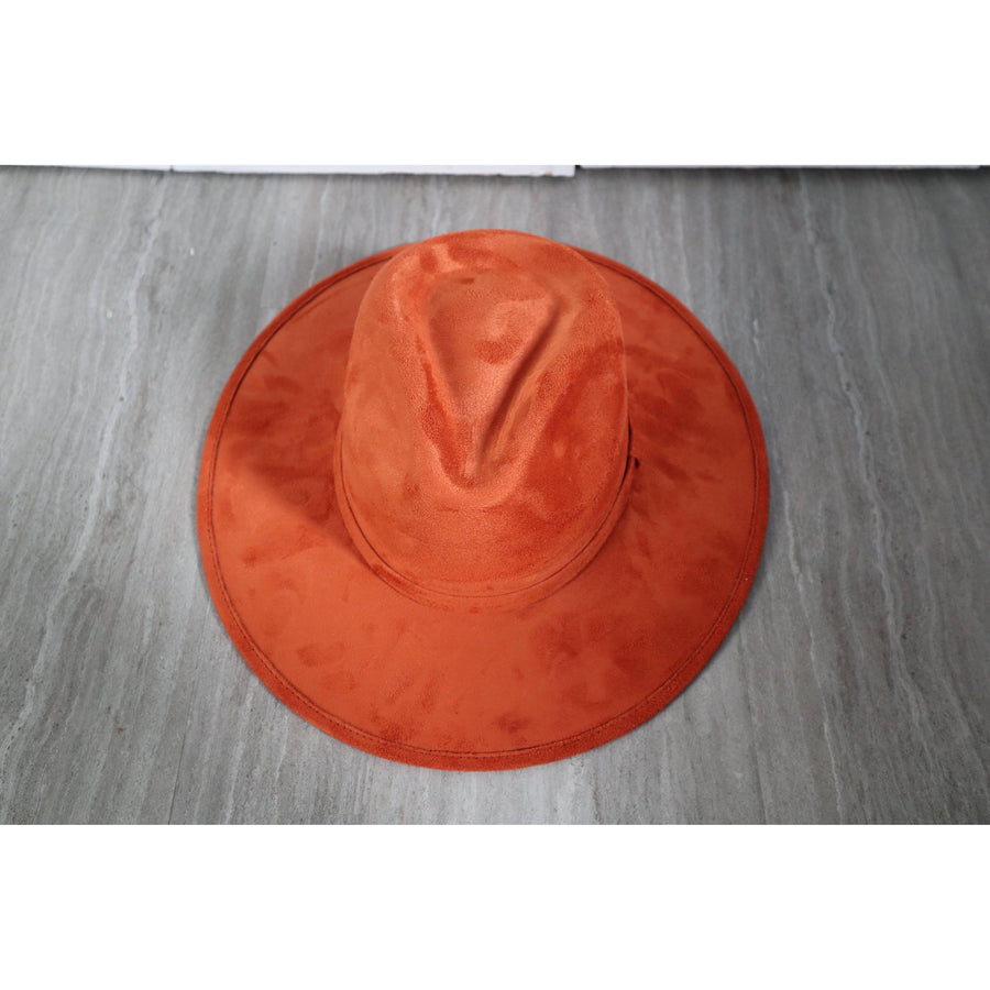 Premium Suede Fedora Hat Stiff Brim