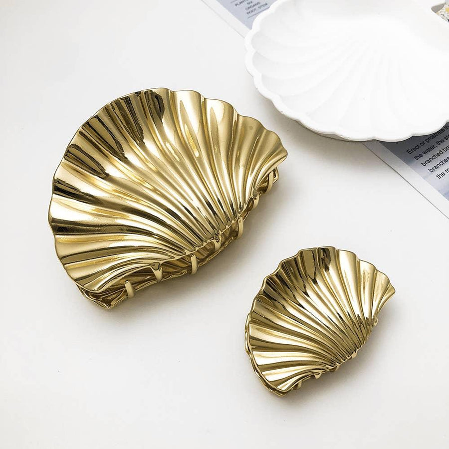 Shell-Shaped Metal Hair Claw Clips, Chic Hair Accessories