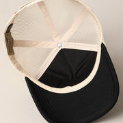 Plain Foam Rope Mesh Back Trucker Hat
