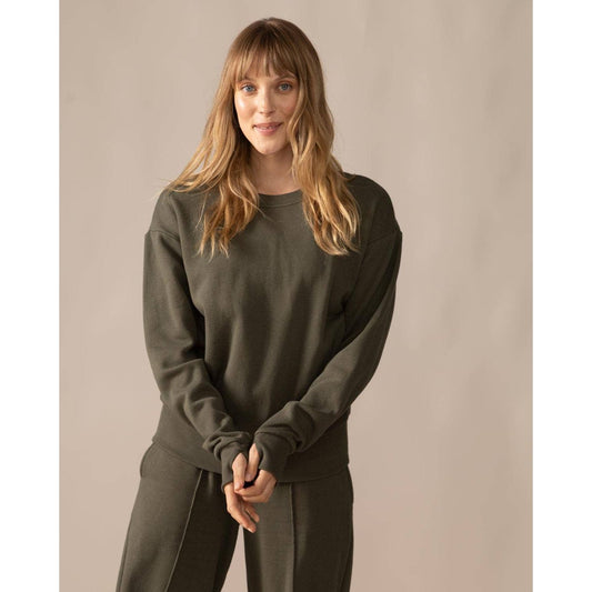 Sweatshirt self love - Moss