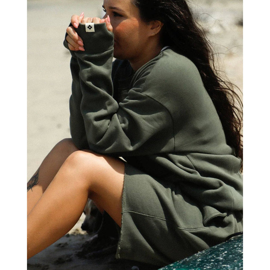 Sweatshirt self love - Moss