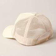 Plain Foam Rope Mesh Back Trucker Hat