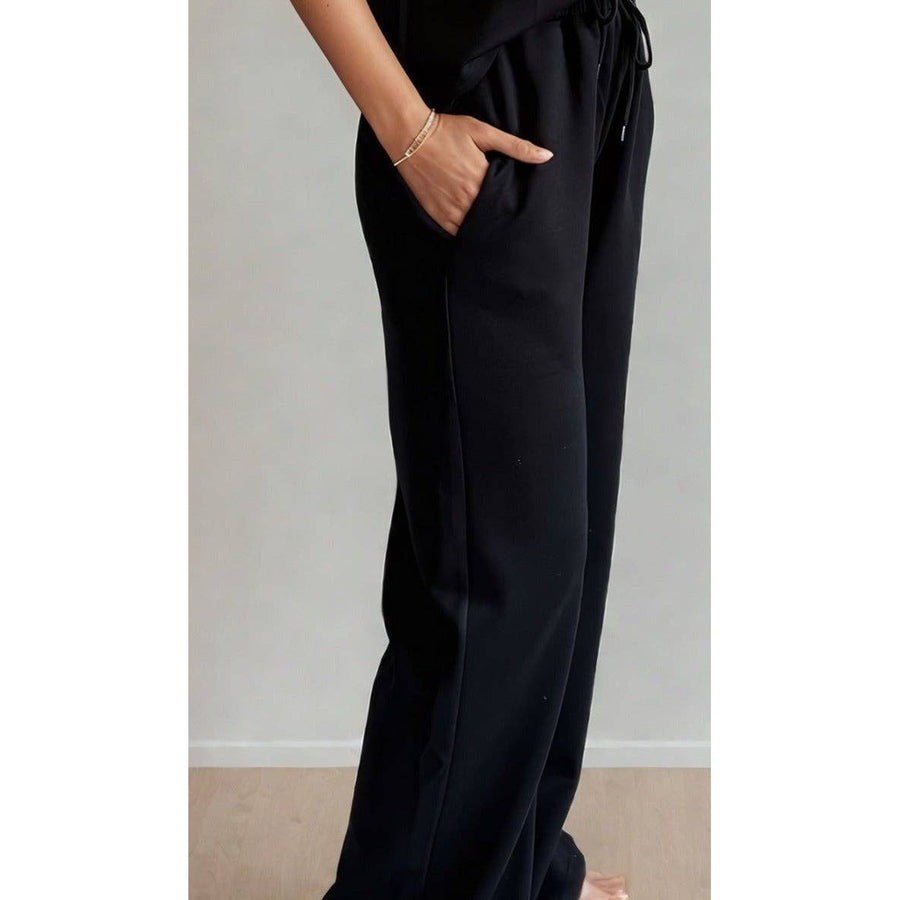 Adora Straight Leg Pant Black