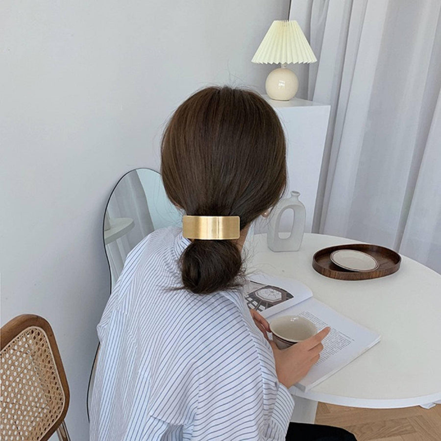 Geometric Gold Hair Clip, Thick Hair, Hair Accessories