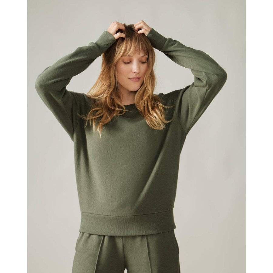 Sweatshirt self love - Moss