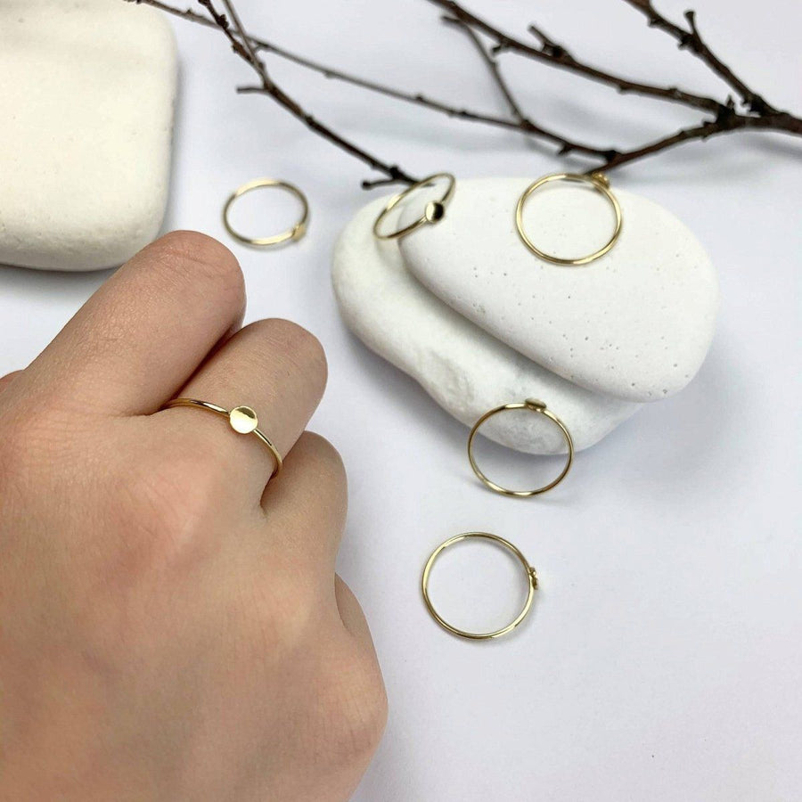 Full Moon Stacking Ring - Farmhouse Creations