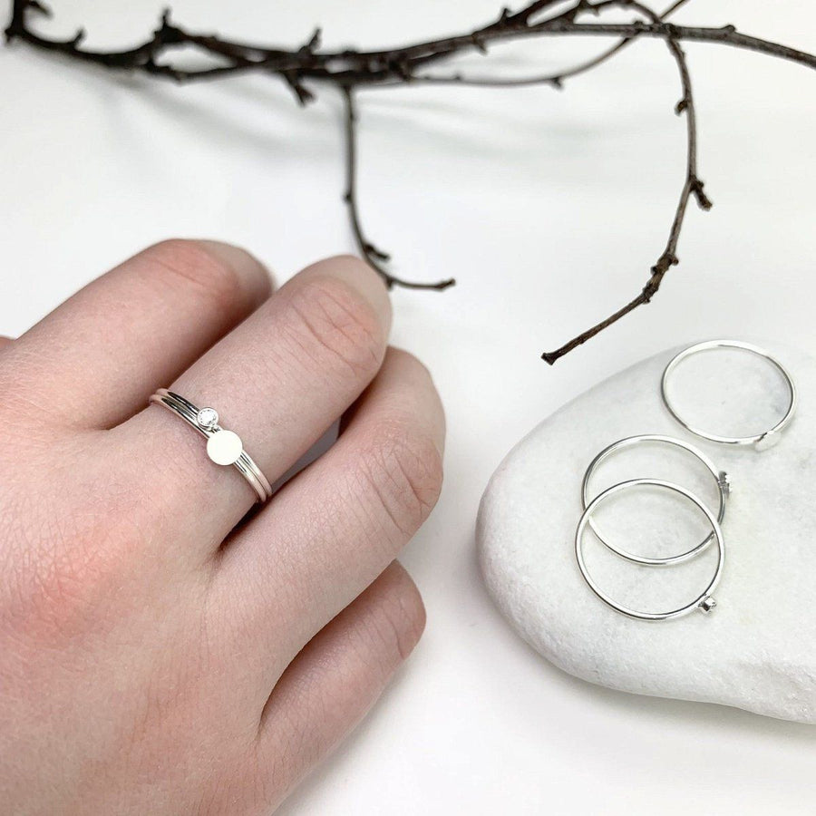 Full Moon Stacking Ring - Farmhouse Creations