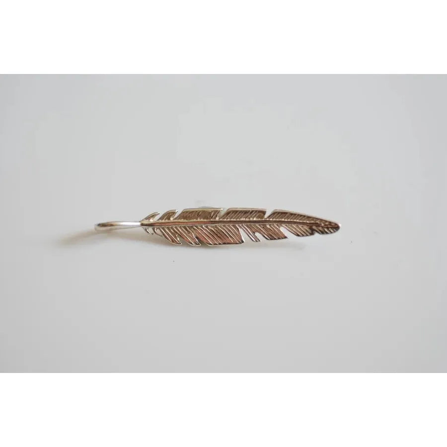 Sterling Silver Feather Charm - Farmhouse Creations