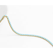 Turquoise Rhinestone Tennis Chain - Farmhouse Creations