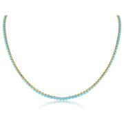 Turquoise Rhinestone Tennis Chain - Farmhouse Creations